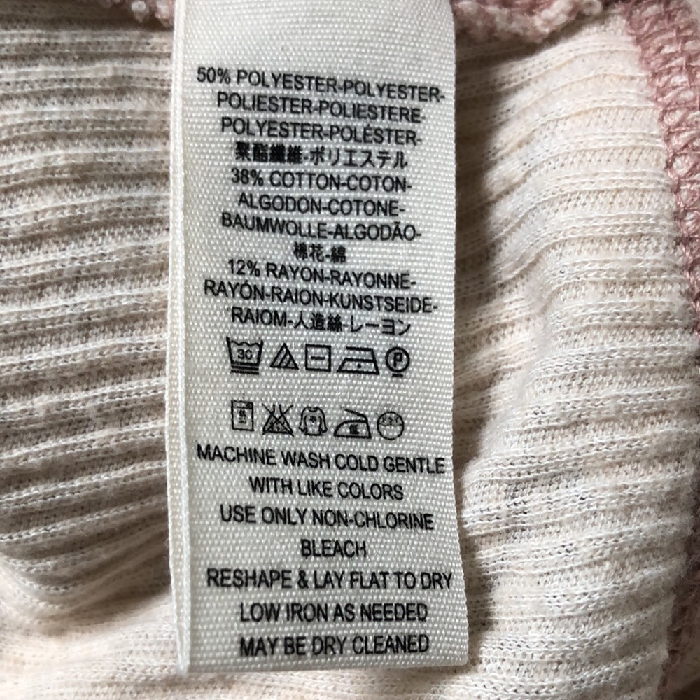 "We the Free/Free People" ribbed, oversized asymmetrical thermal top - size M - Picture 11 of 15